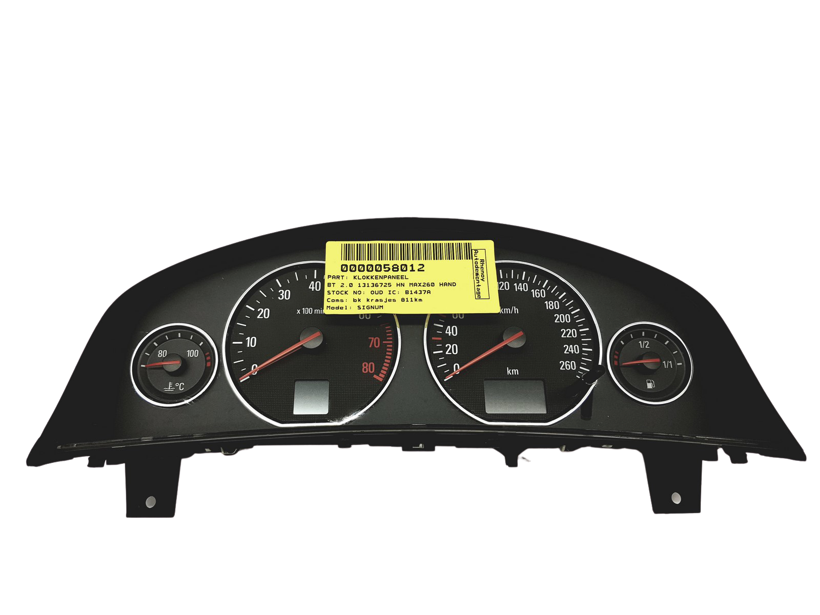 Velocímetro Opel Vectra C Signum 13136725HN 31249 main product photo