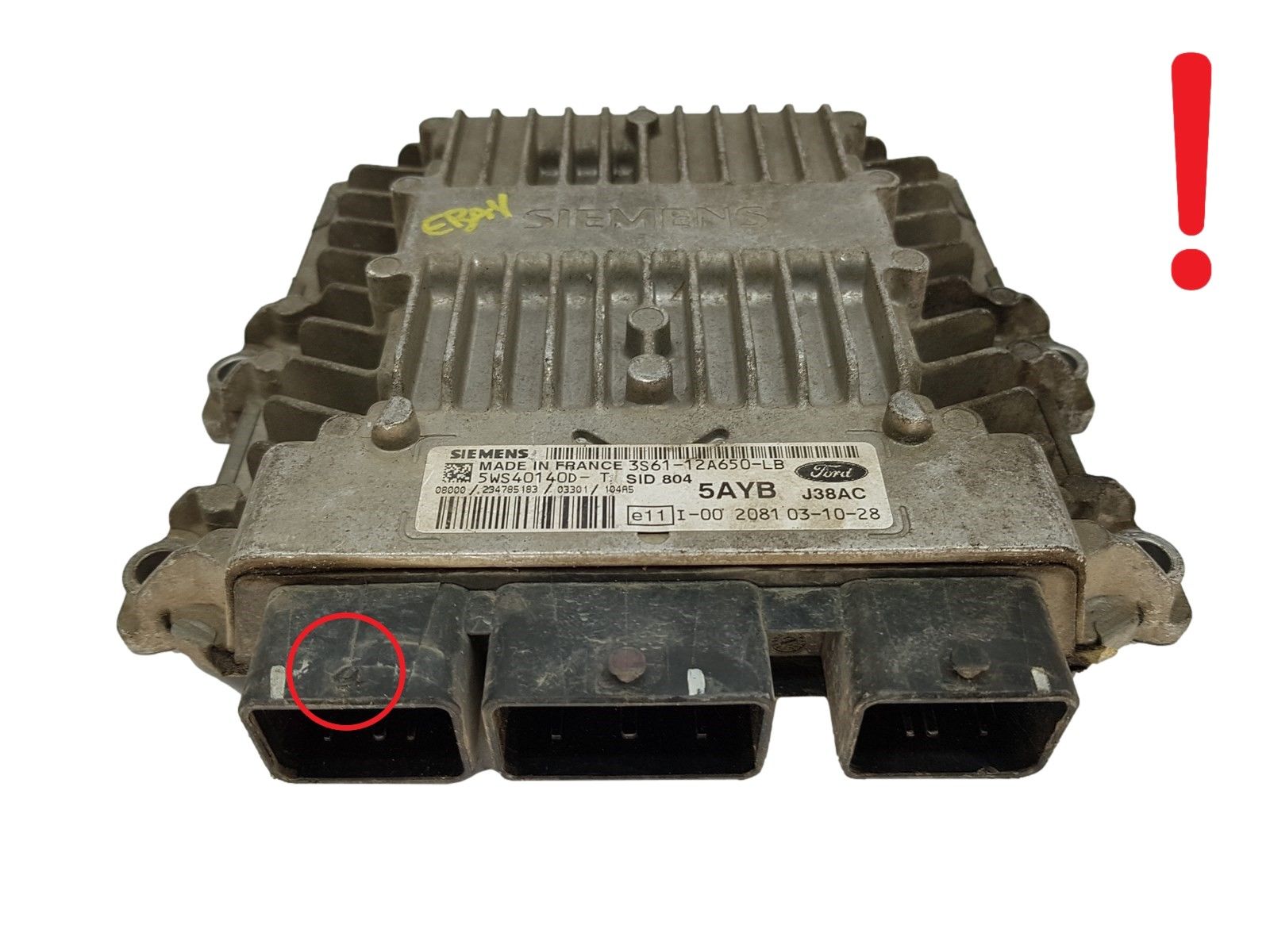 Unidade de Controlo 3S61-12A650-LB 5WS40140D-T SID 804 Ford Siemens 16361 main product photo