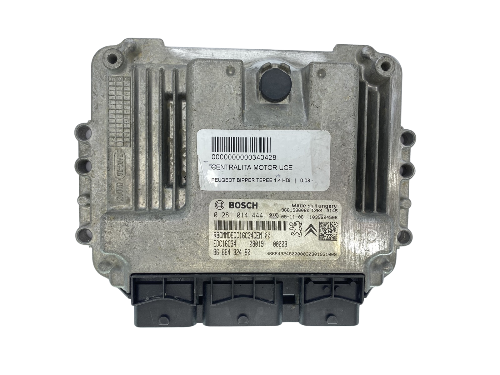 Unidade de Controlo 0281014444 9666432480 9661586080 PSA Bosch 63887 main product photo