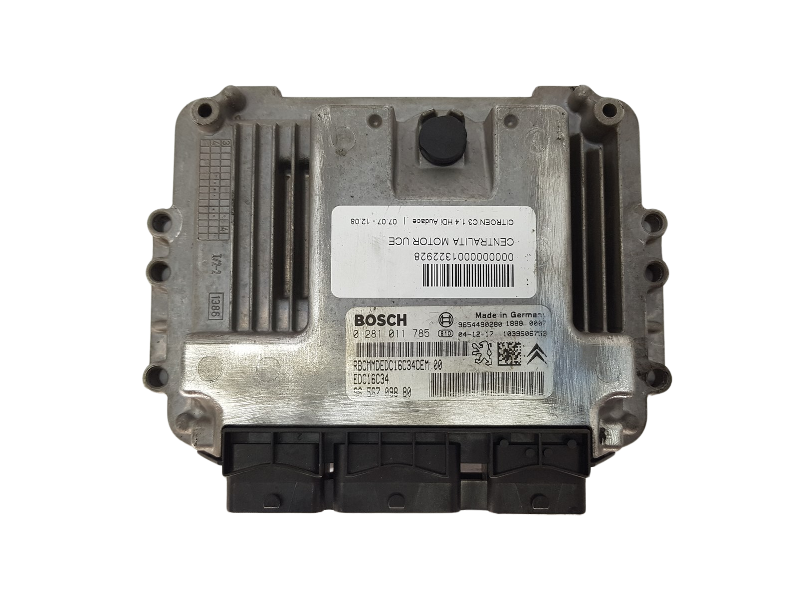 Unidade de Controlo 0281011785 9656709880 9654490280 PSA Bosch 3076 main product photo