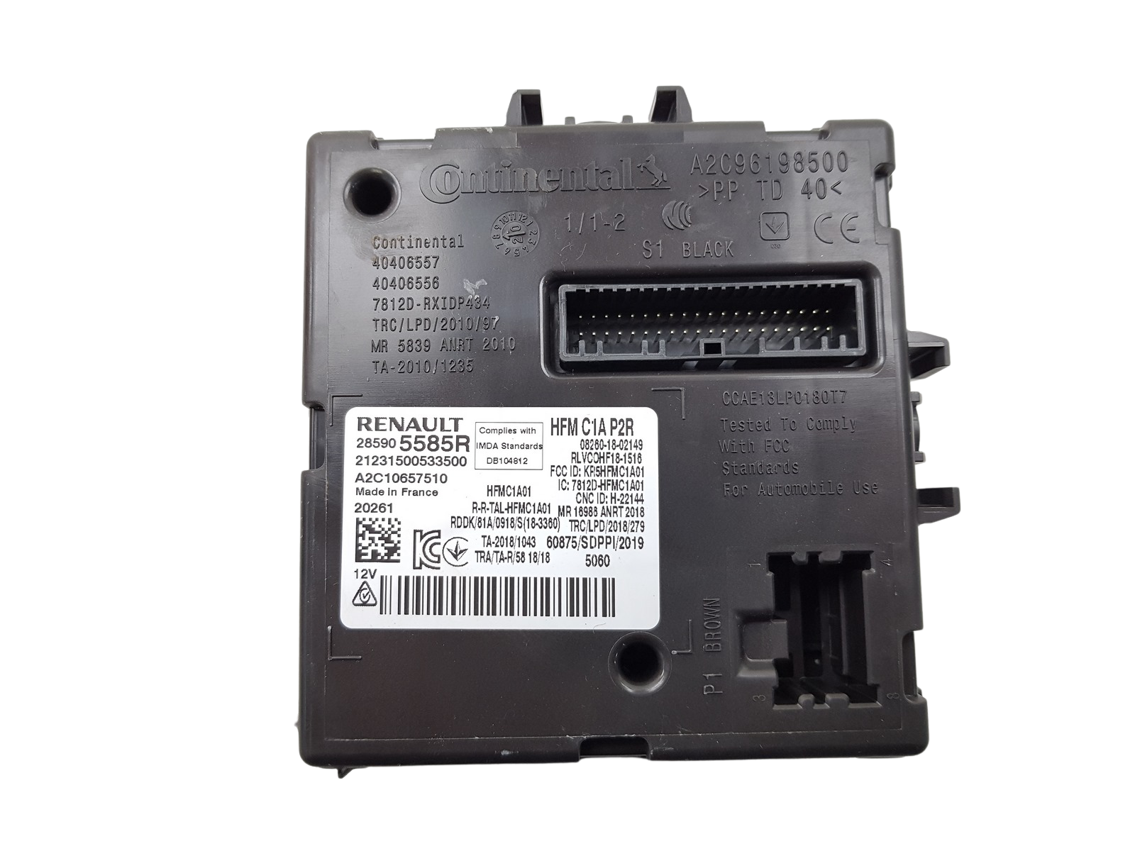 Módulo da unidade de controle Renault Clio 5 Zoe 285905585R A2C10657510 0km 20 main product photo