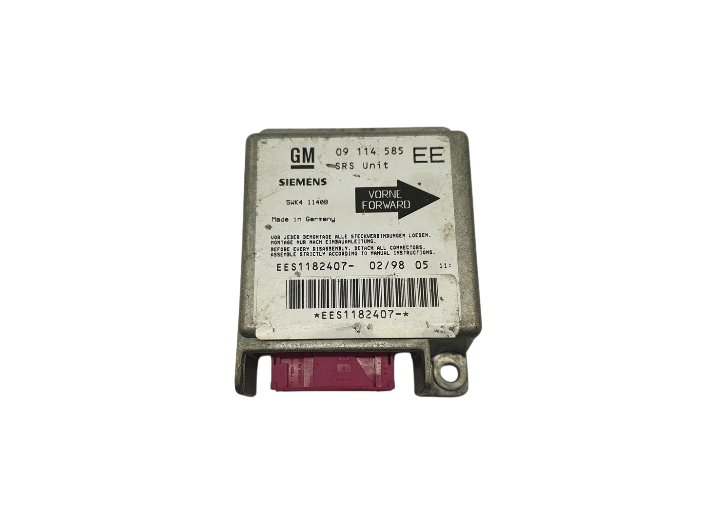 Unidade de Controlo 09114585 EE 5WK41140B Opel Siemens 69114 main product photo