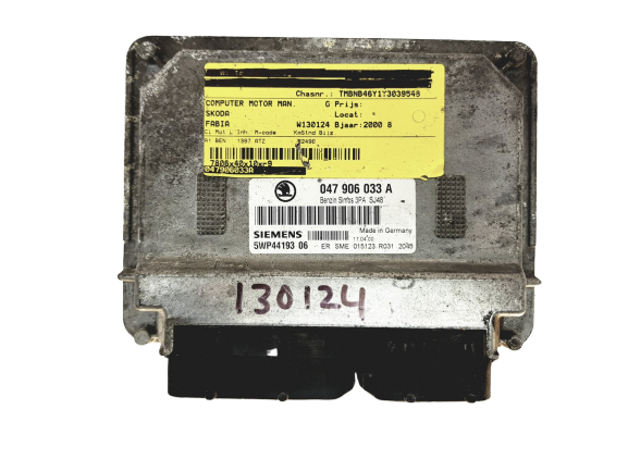 Unidade de Controlo Skoda 047906033A 5WP44193 06 Siemens main product photo