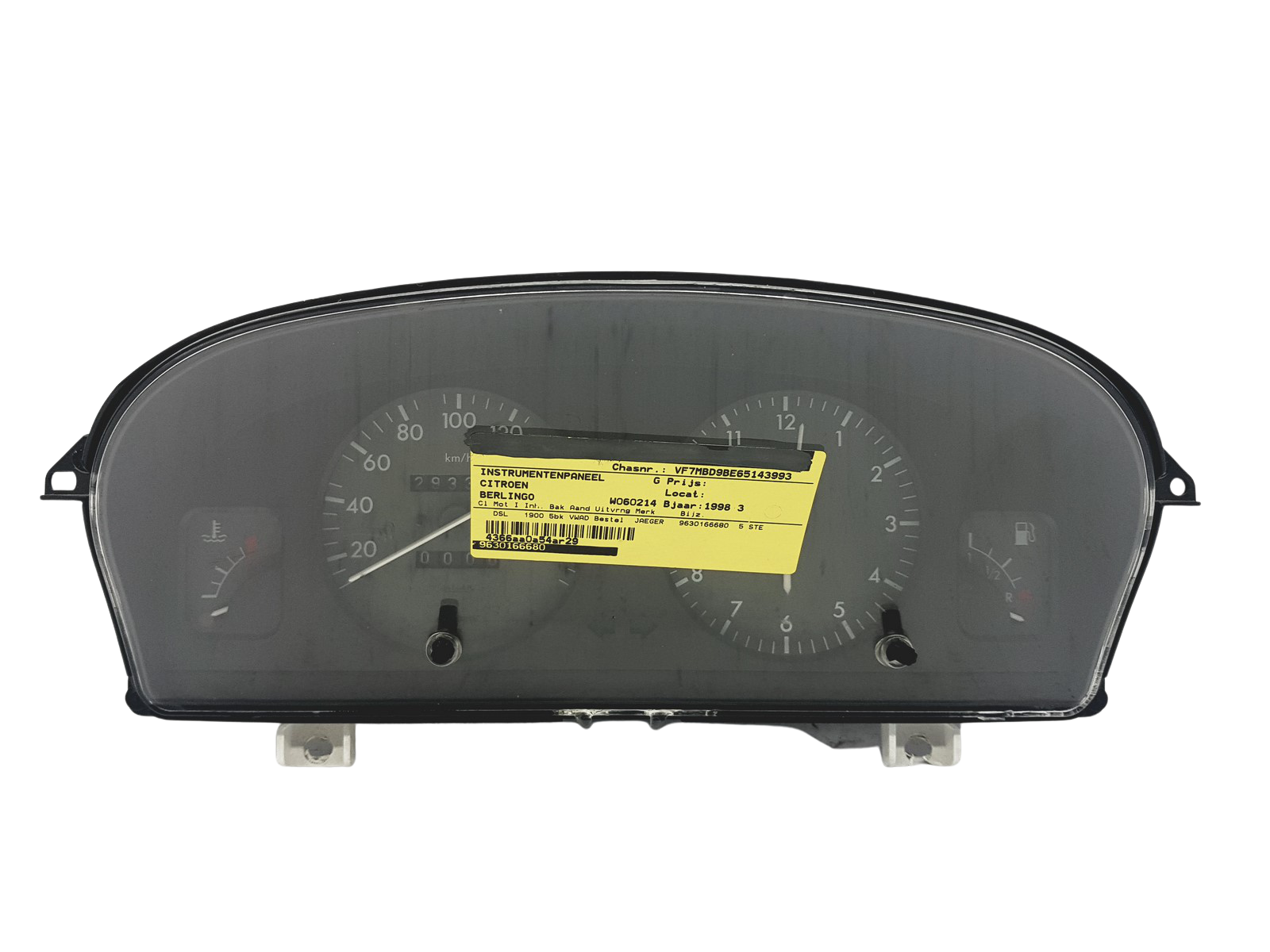 Velocímetro Berlingo 1 Partner 1 9630166680 PSA 49179 main product photo