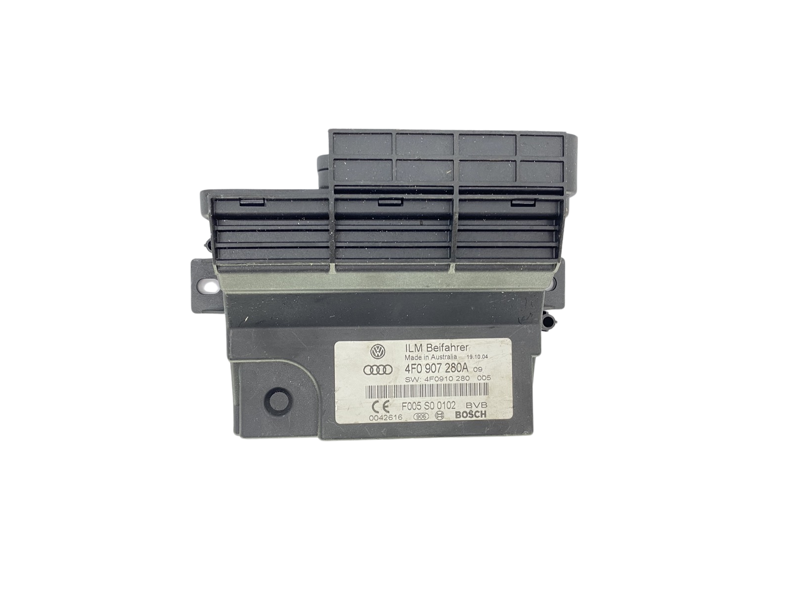 Módulo da unidade de controle Audi 4F0907280A F005S00102 4F0910280 Bosch 58285 main product photo
