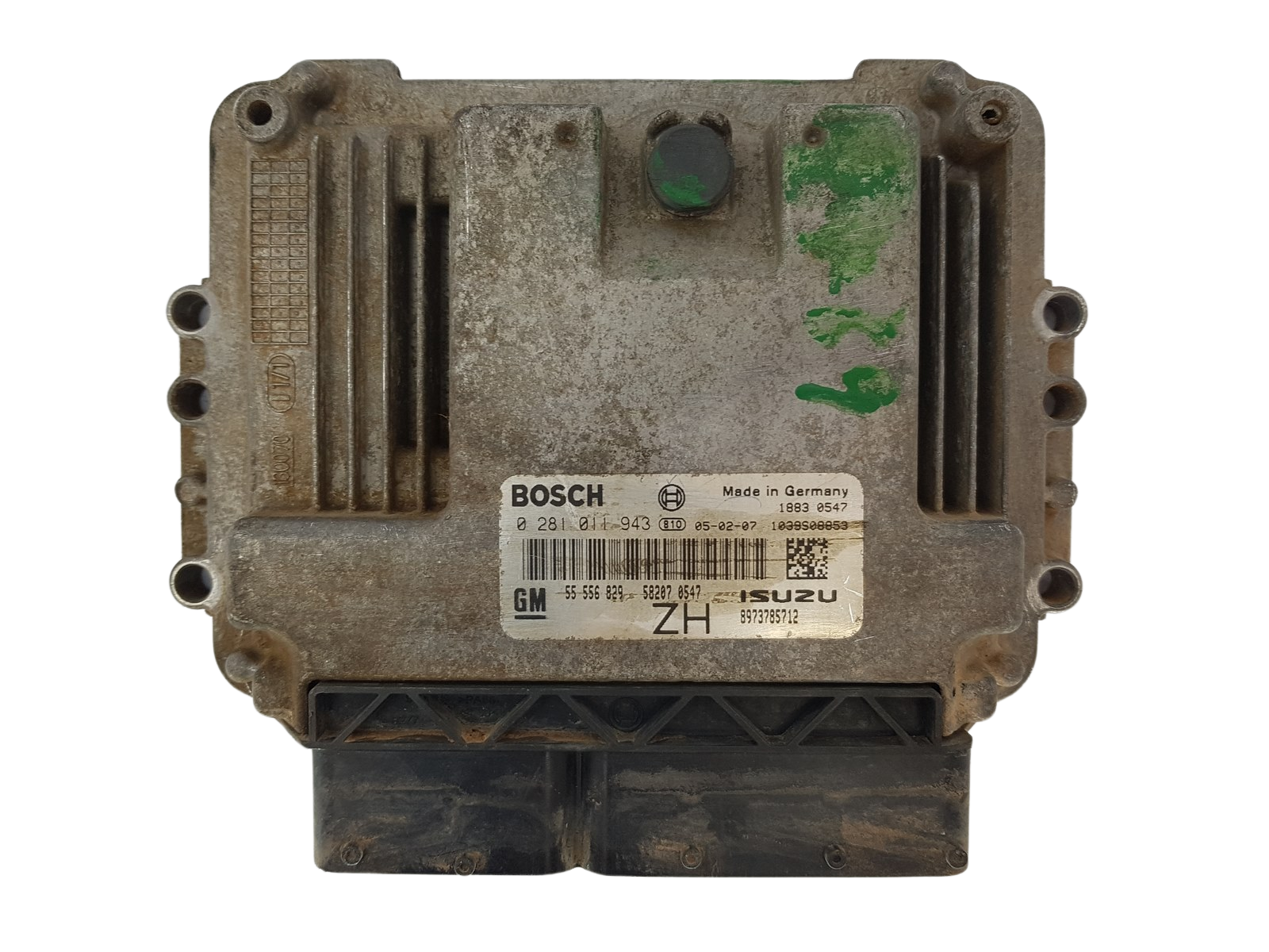 Unidade de Controlo 0281011943 55556829 8973785712 Opel Bosch GM Isuzu 2927 main product photo