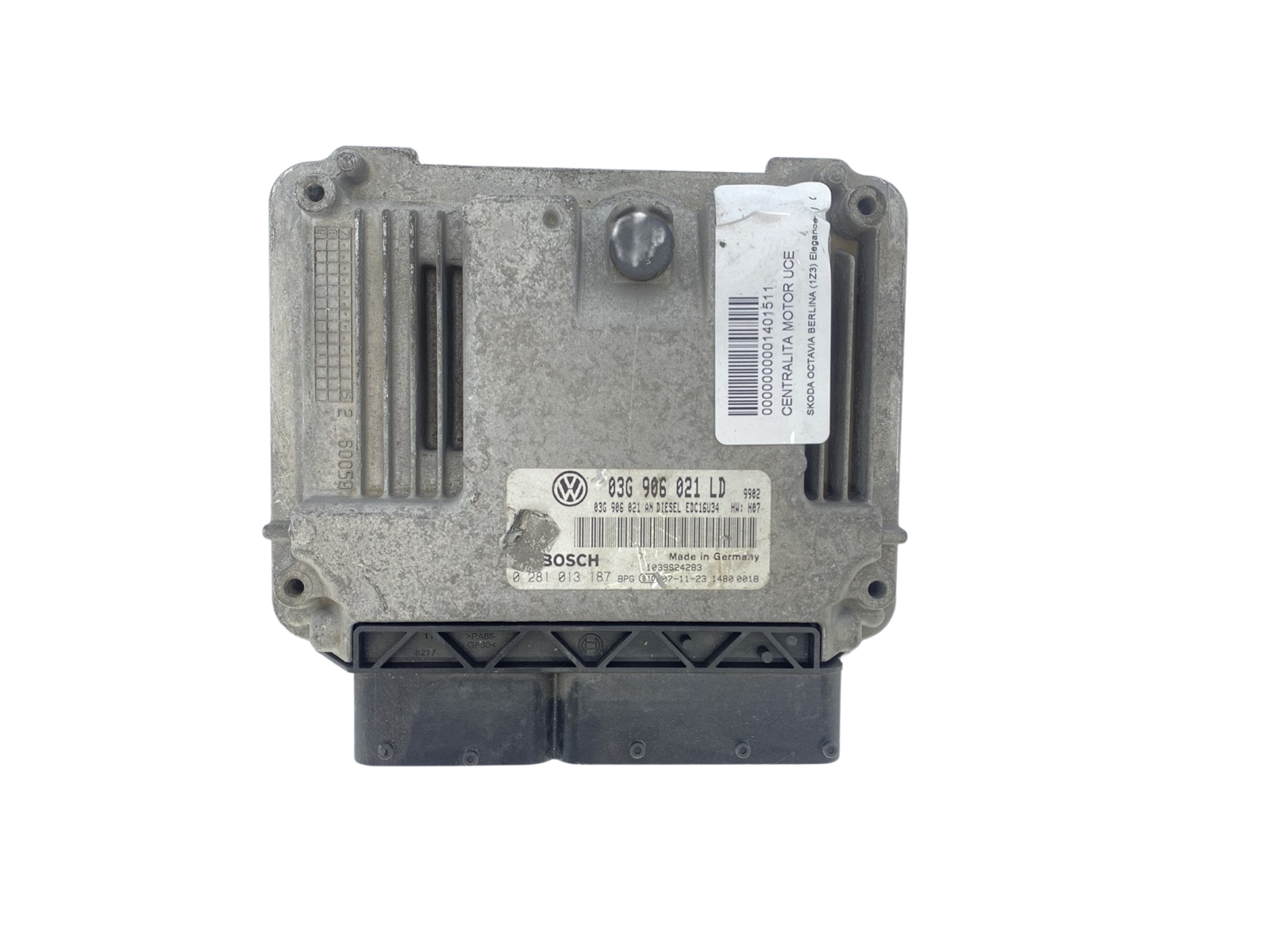 Unidade de Controlo 03G906021LD 0281013187 VW Skoda Bosch main product photo