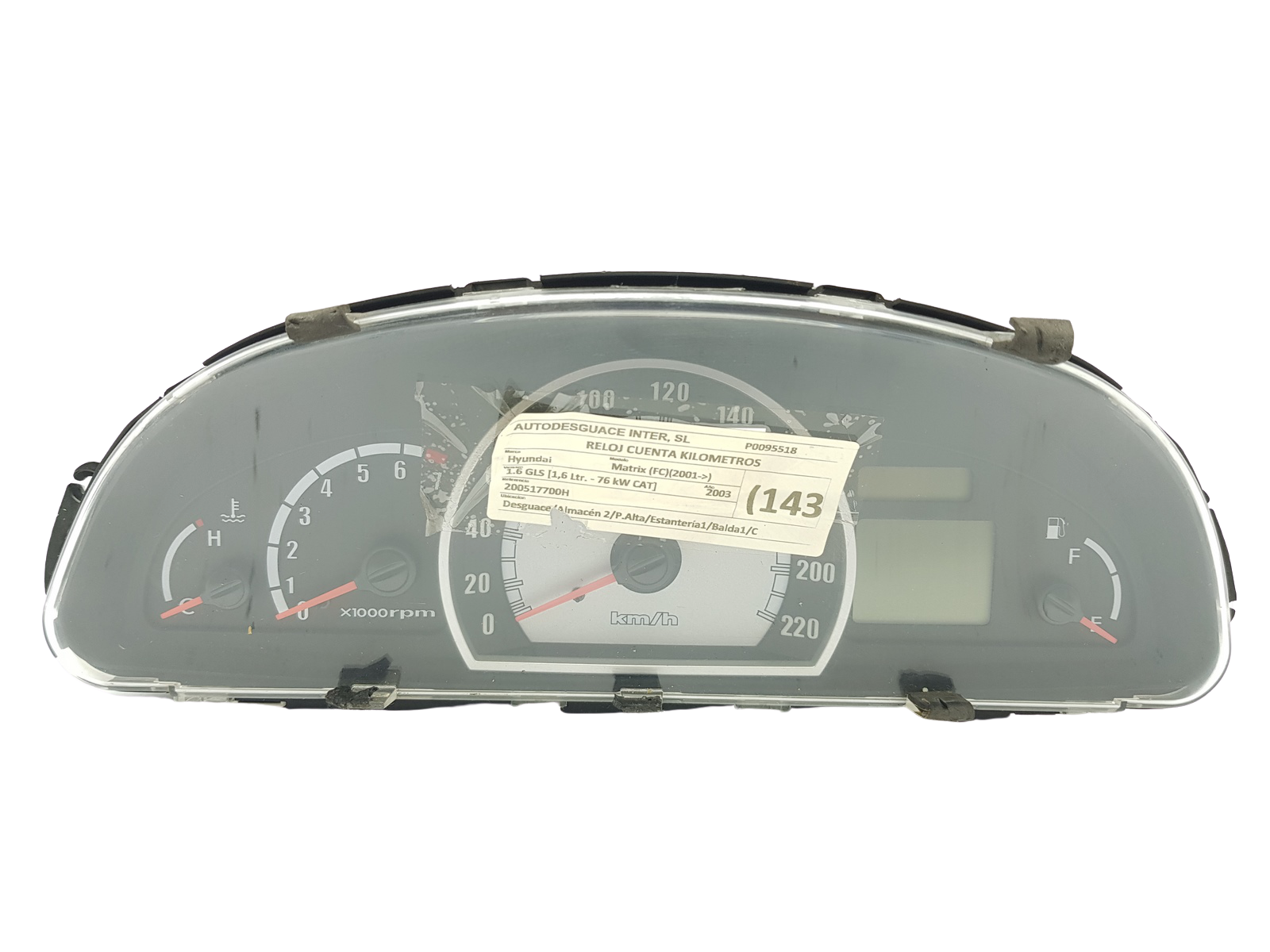 Velocímetro Hyundai Matrix 94003-17340 2005-17700H 26914 main product photo