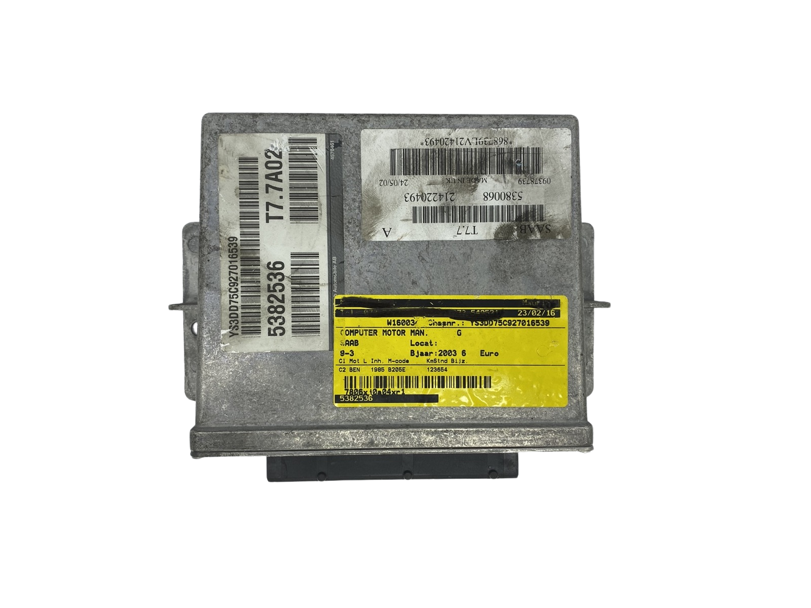 Unidade de Controlo do Motor ECU 5380068 09378739 5382536 Saab main product photo