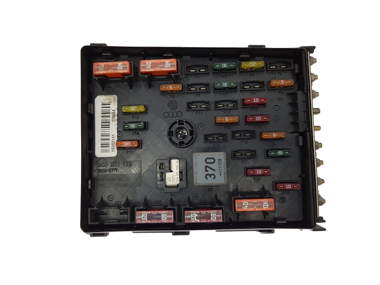 Caixa de fusíveis 3C0937125 6359-2777 VW SEAT Audi 19501 main product photo