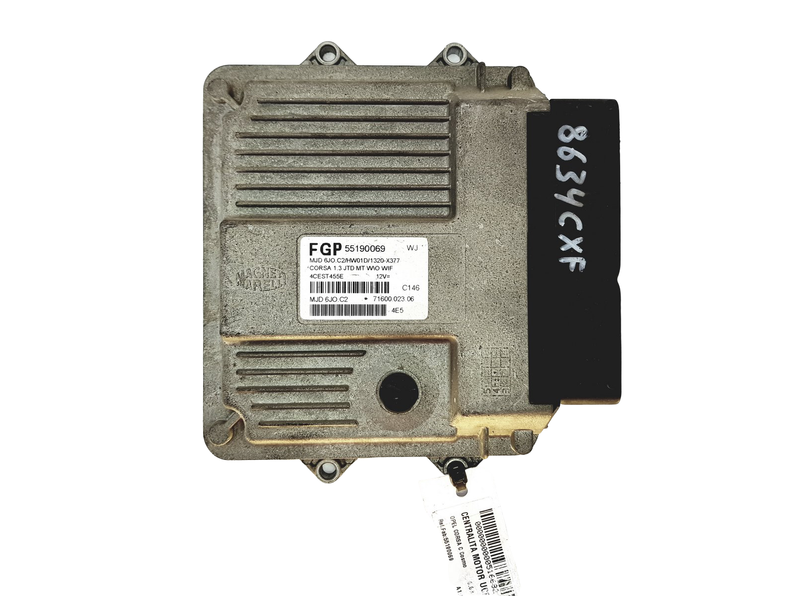 Unidade de Controlo FGP 55190069 WJ MJD 6JO.C2 Opel Magneti Marelli 23990 main product photo
