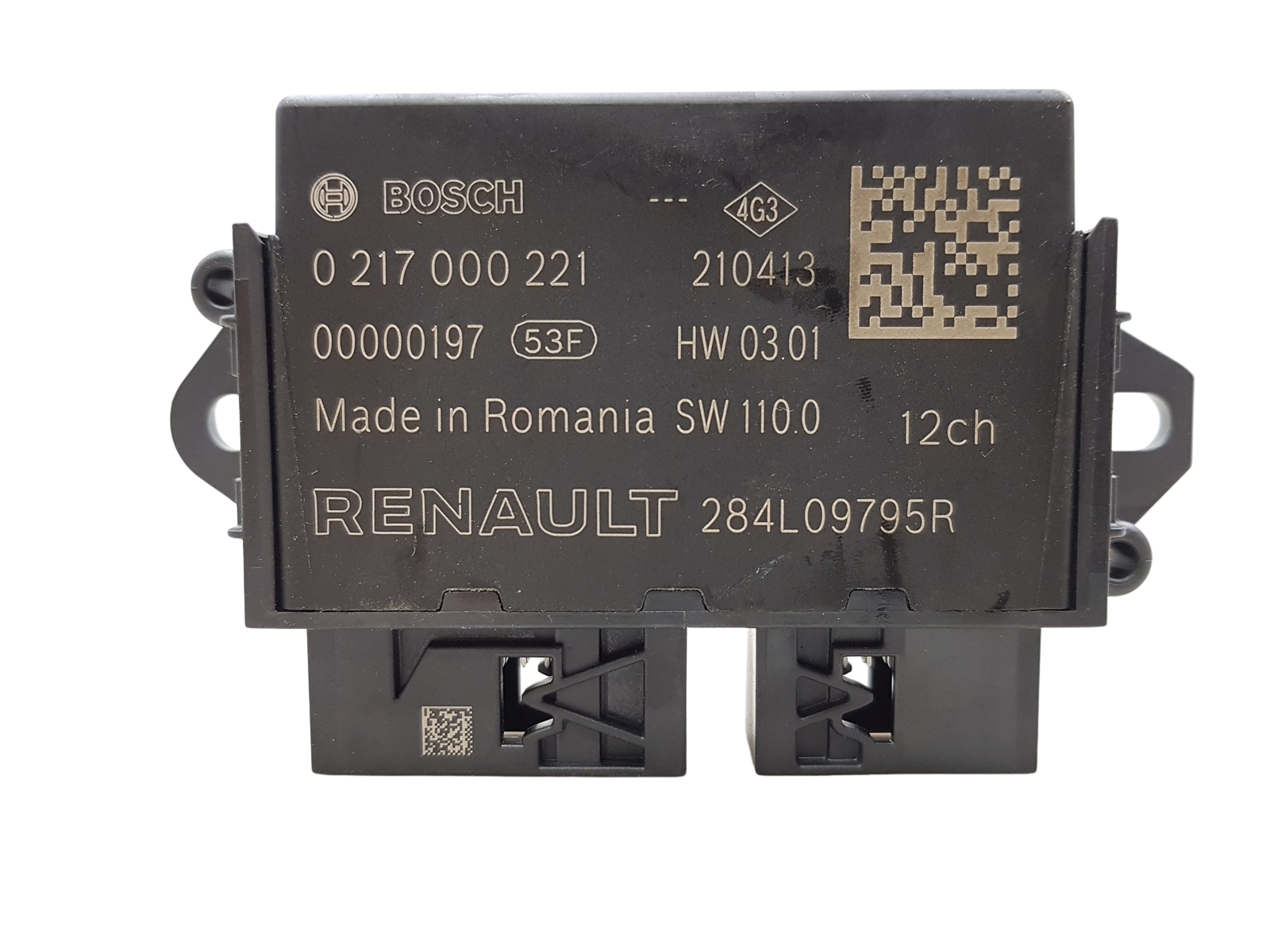 Módulo da unidade de controle Renault 284L09795R 0217000221 Bosch main product photo