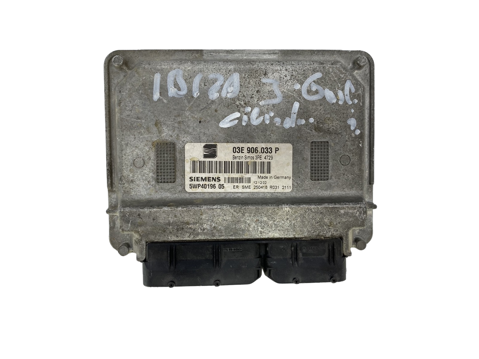 Unidade de Controlo 03E906033P 5WP40196 05 Seat Siemens 52414 main product photo