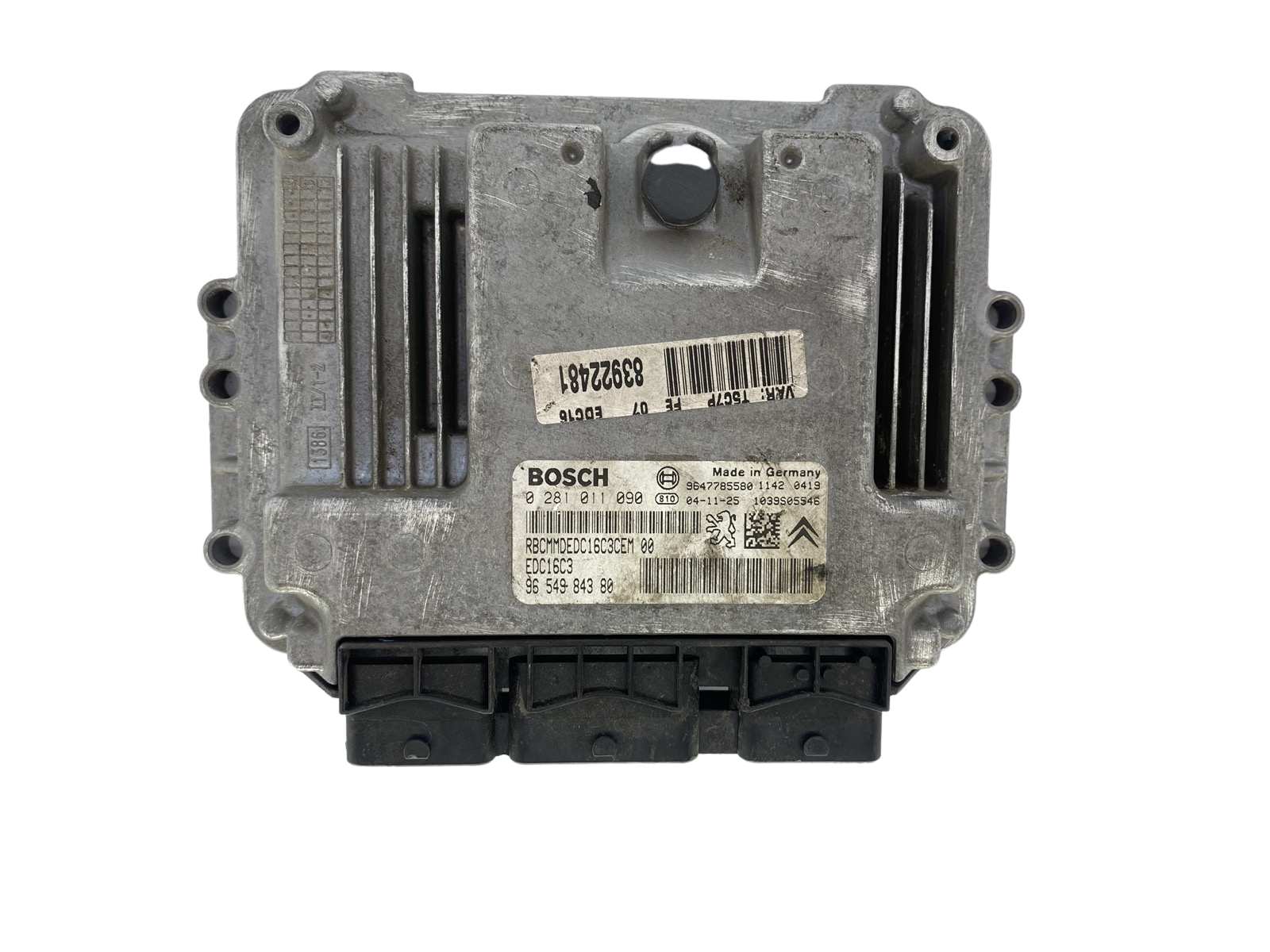 Unidade de Controlo PSA 0281011090 9654984380 9647785580 Bosch 50122 main product photo