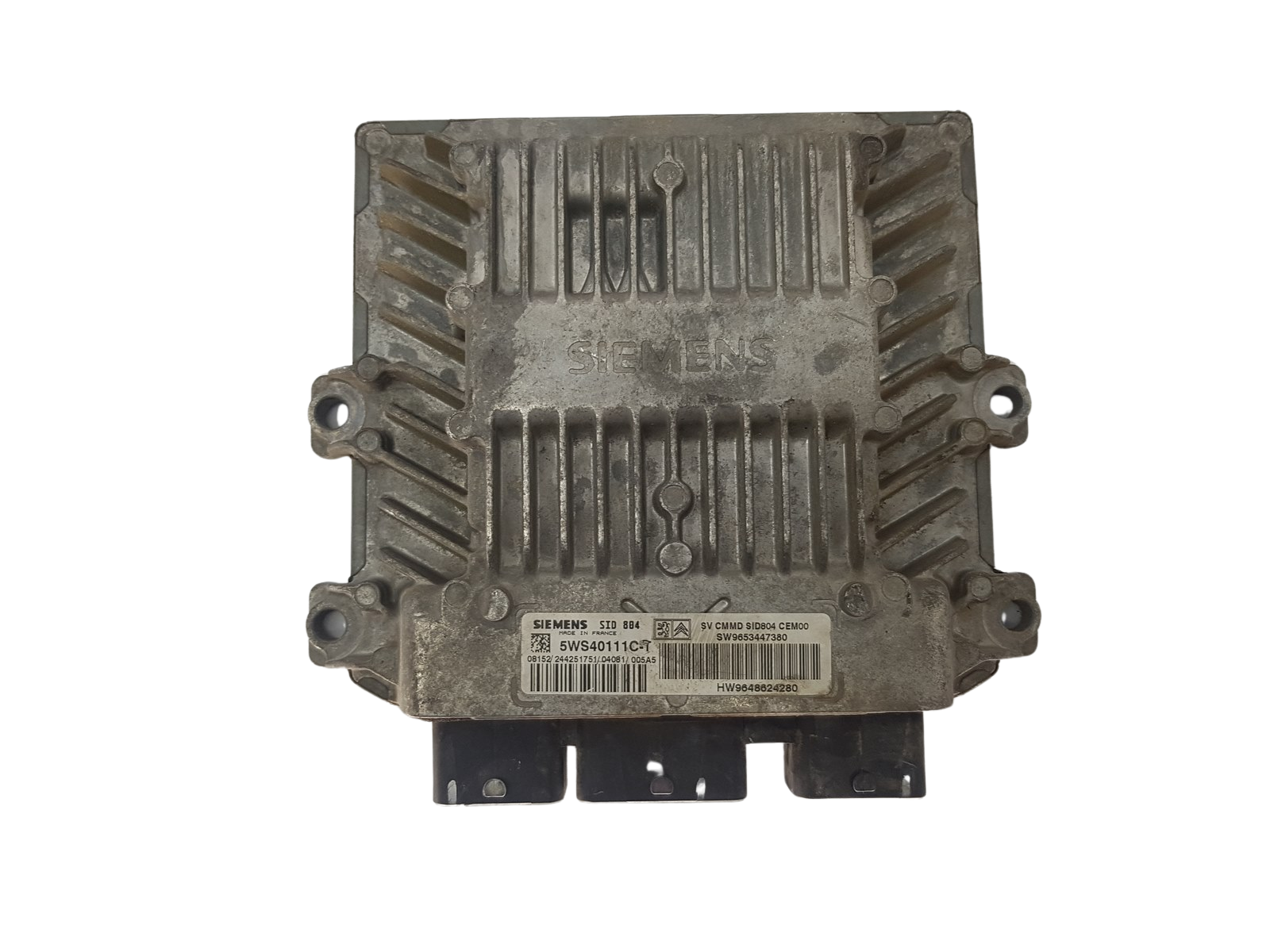 Unidade de Controlo 9653447380 9648624280 5WS40111C-T SID804 PSA Siemens 3267 main product photo
