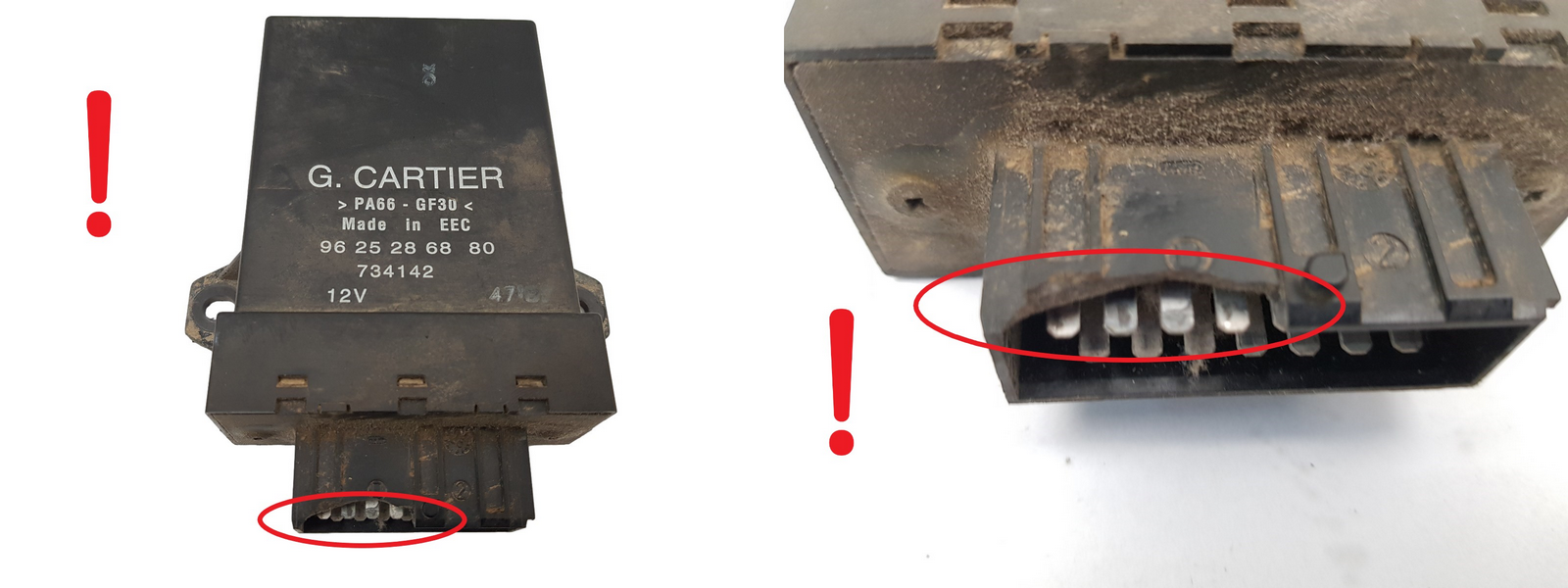 Relé da Ventoinha 9625286880 G.CARTIER 734142 Citroen Peugeot 1028 main product photo