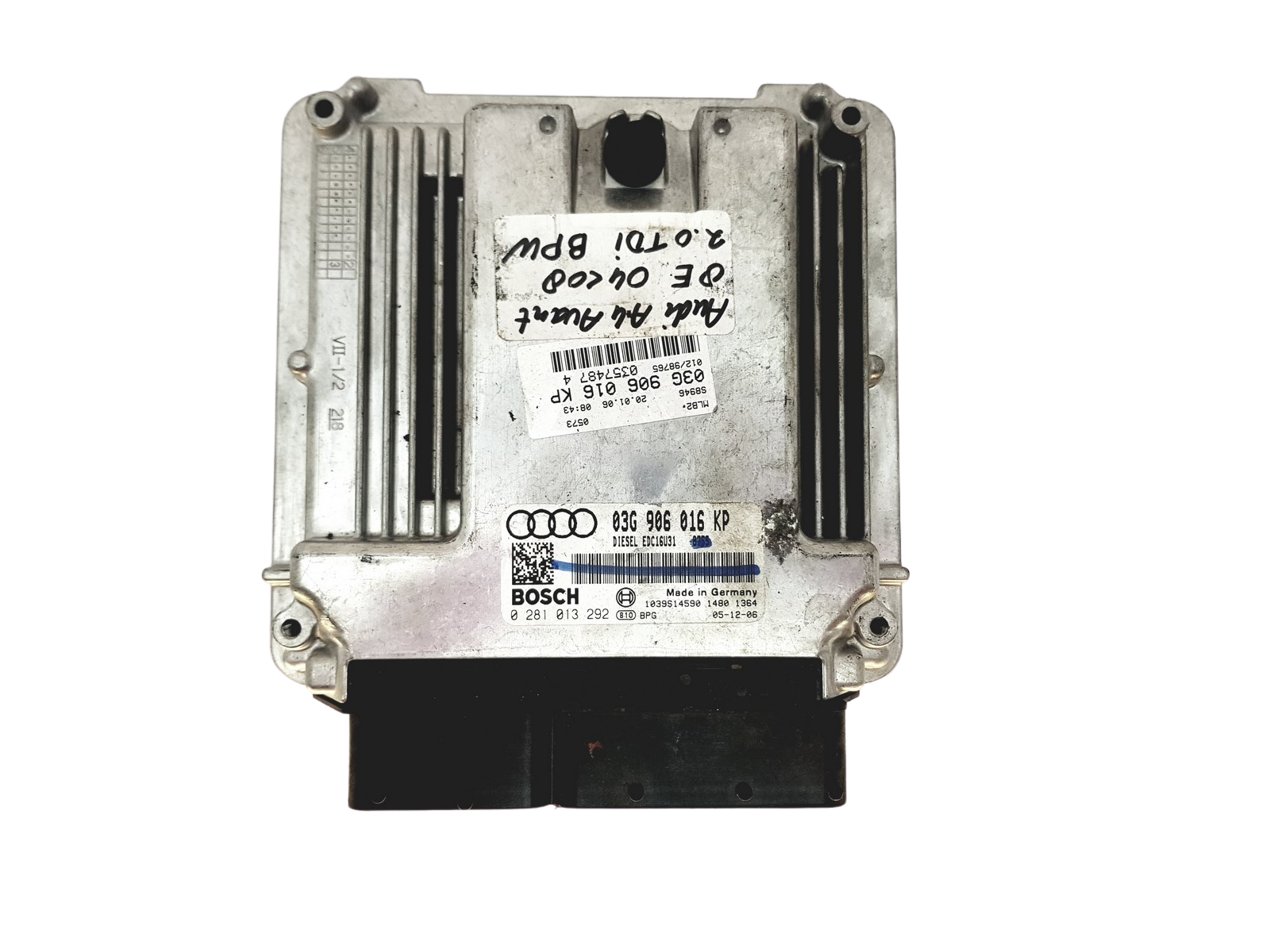 Unidade de Controlo 03G906016KP 0281013292 Audi Bosch main product photo
