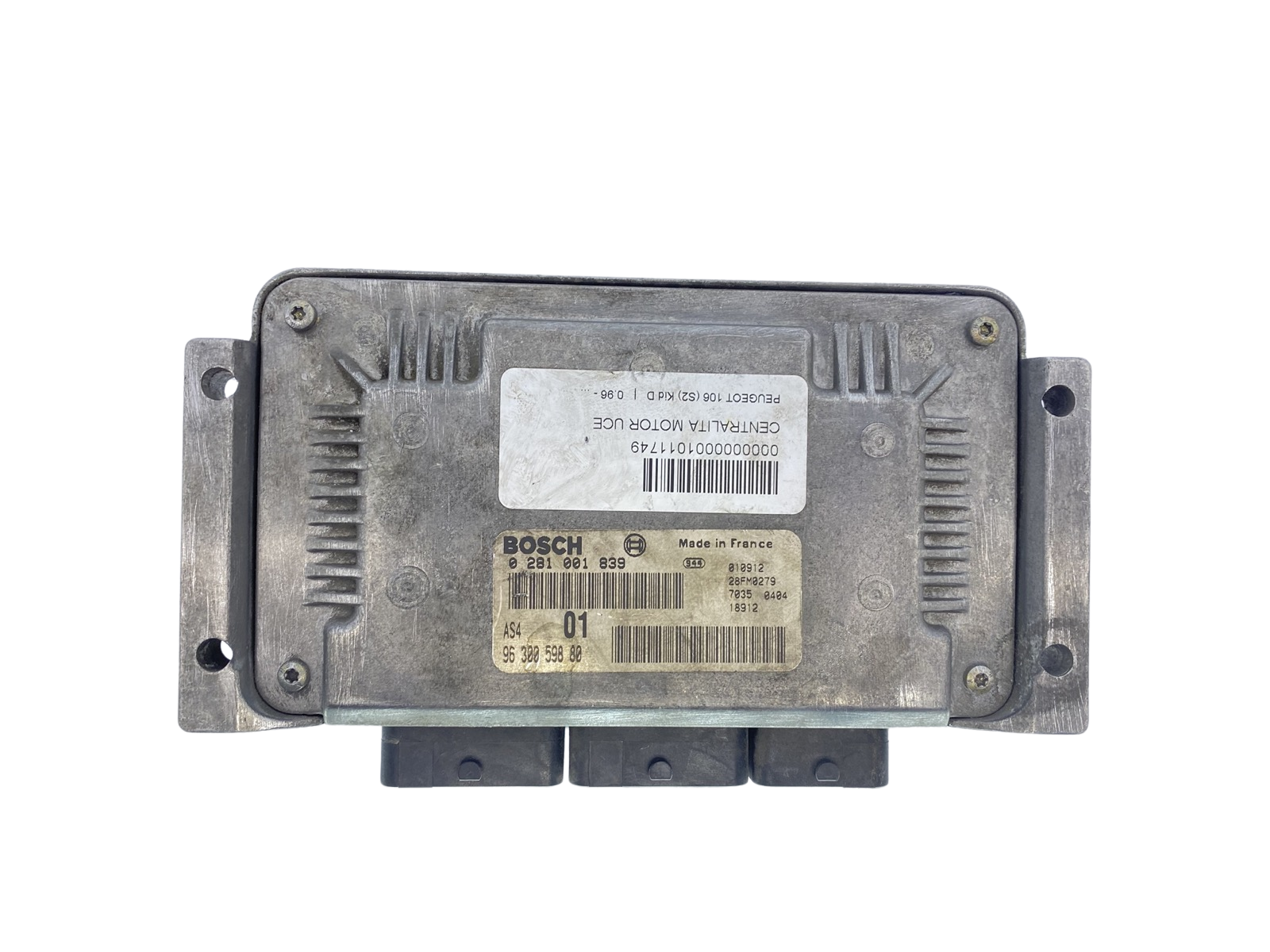 Unidade de Controlo 0281001839 9630059880 28FM0279 PSA Bosch 63188 main product photo