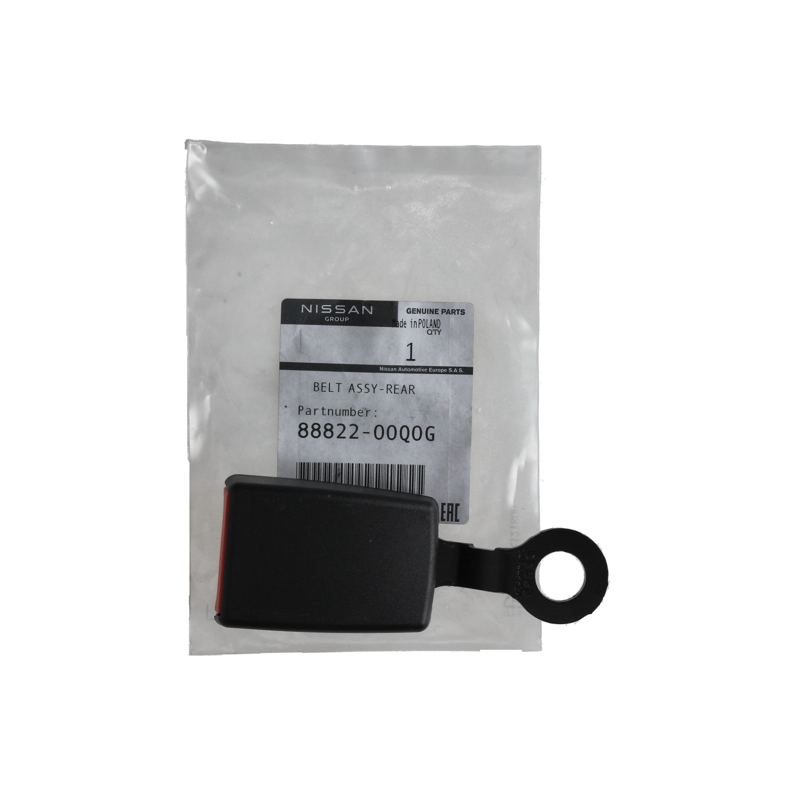 Fivela do cinto de segurança Original 8882200Q0G 888521928R Renault Nissan main product photo