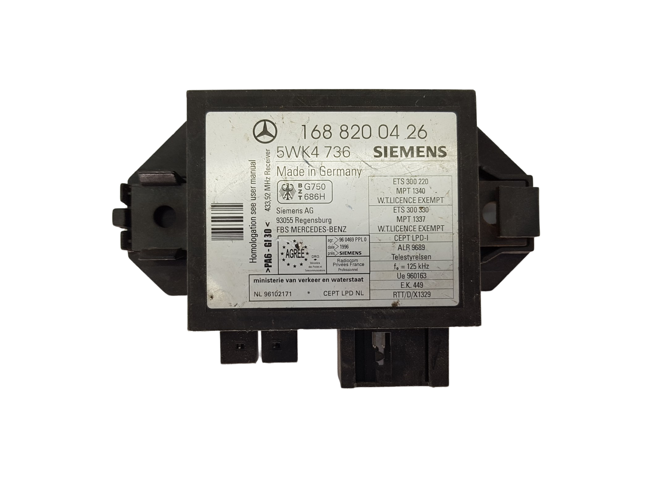 Unidade de Controlo Immo Mercedes-Benz 1688200426 5WK4736 Siemens 18433 main product photo