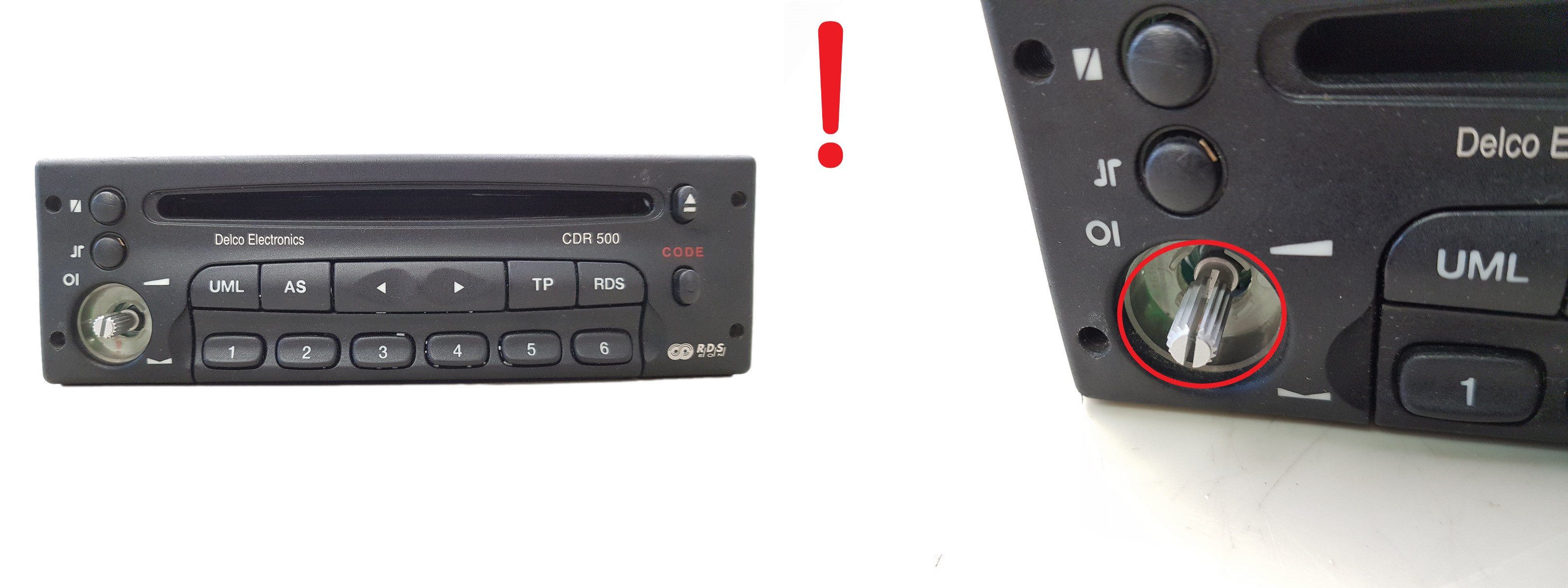 Rádio leitor de CD Opel 90566821 CDR500 2F4 GM Delco main product photo