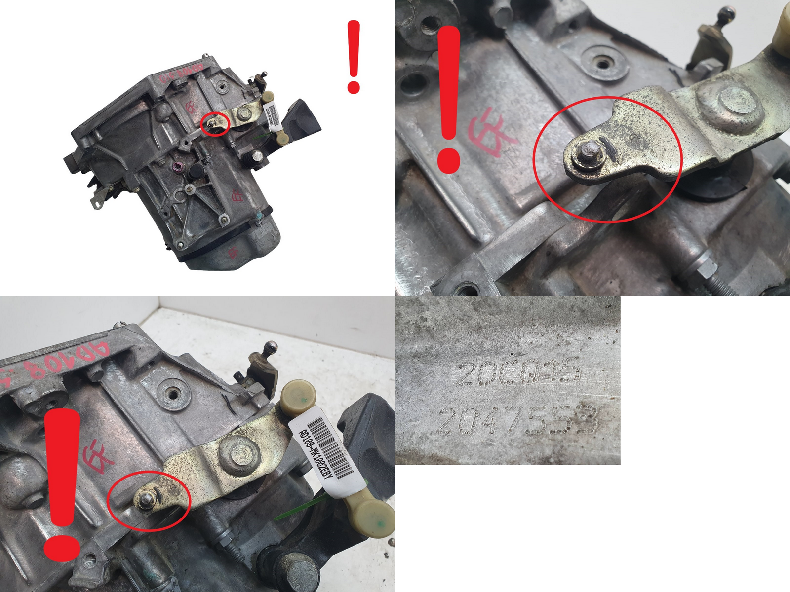 Caixa de velocidades 20CQ15 1.4 16v KFU Citroen C4 Peugeot 307 main product photo