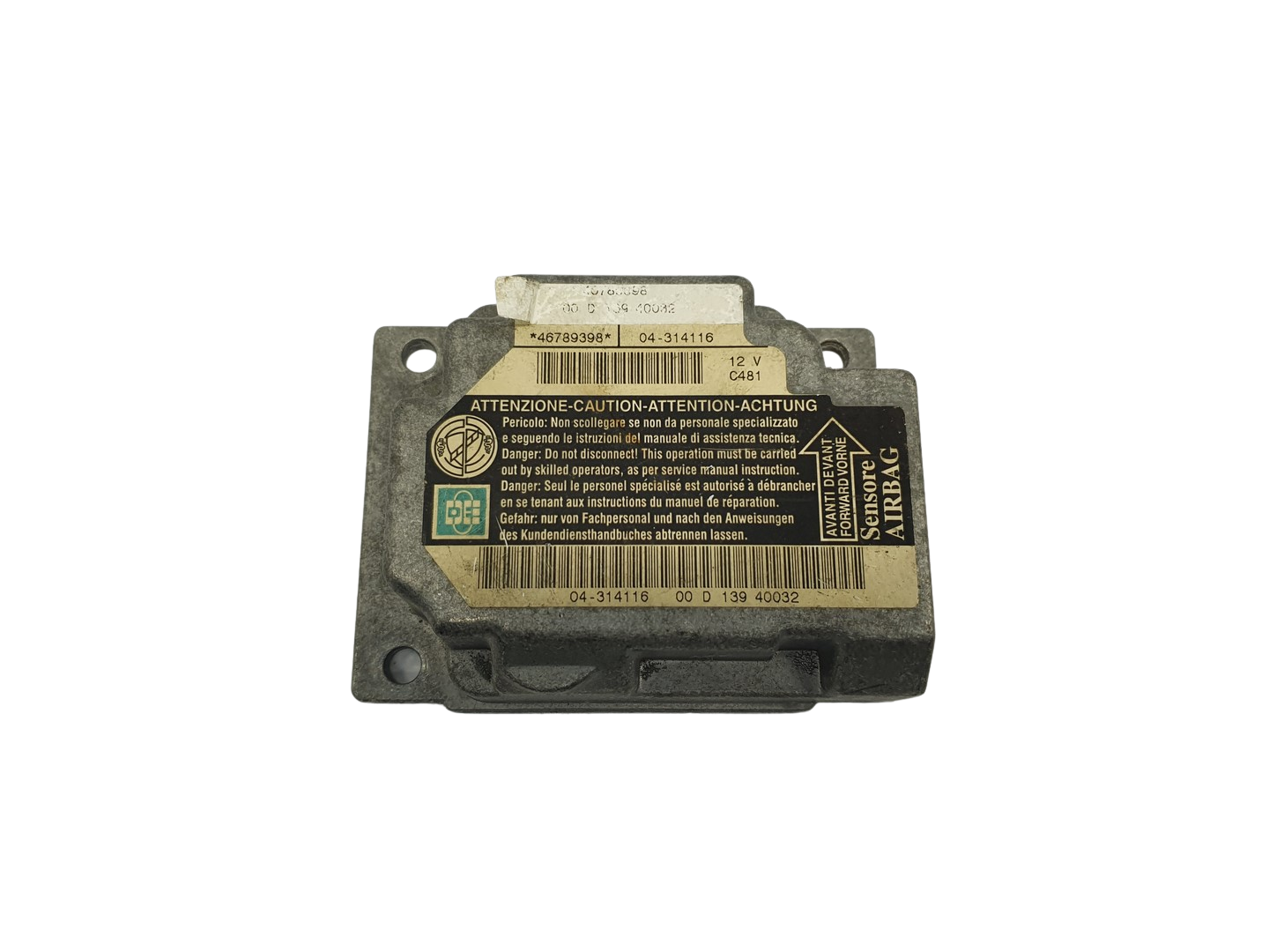 Módulo da unidade de controle 46789398 04-314116 Fiat 68934 main product photo