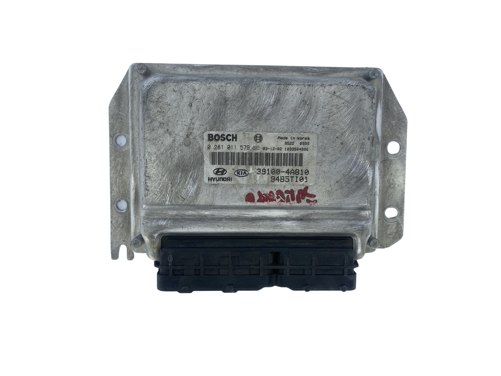 Unidade de Controlo Kia Hyundai 39100-4A810 0281011579 94B5TI01 Bosch main product photo