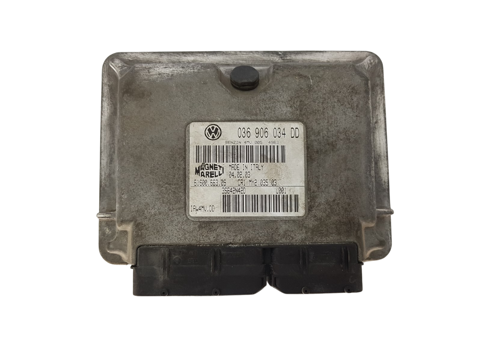 Unidade de Controlo 036906034DD IAW4MV.DD 61600.663.02 VW Magneti Marelli 3216 main product photo