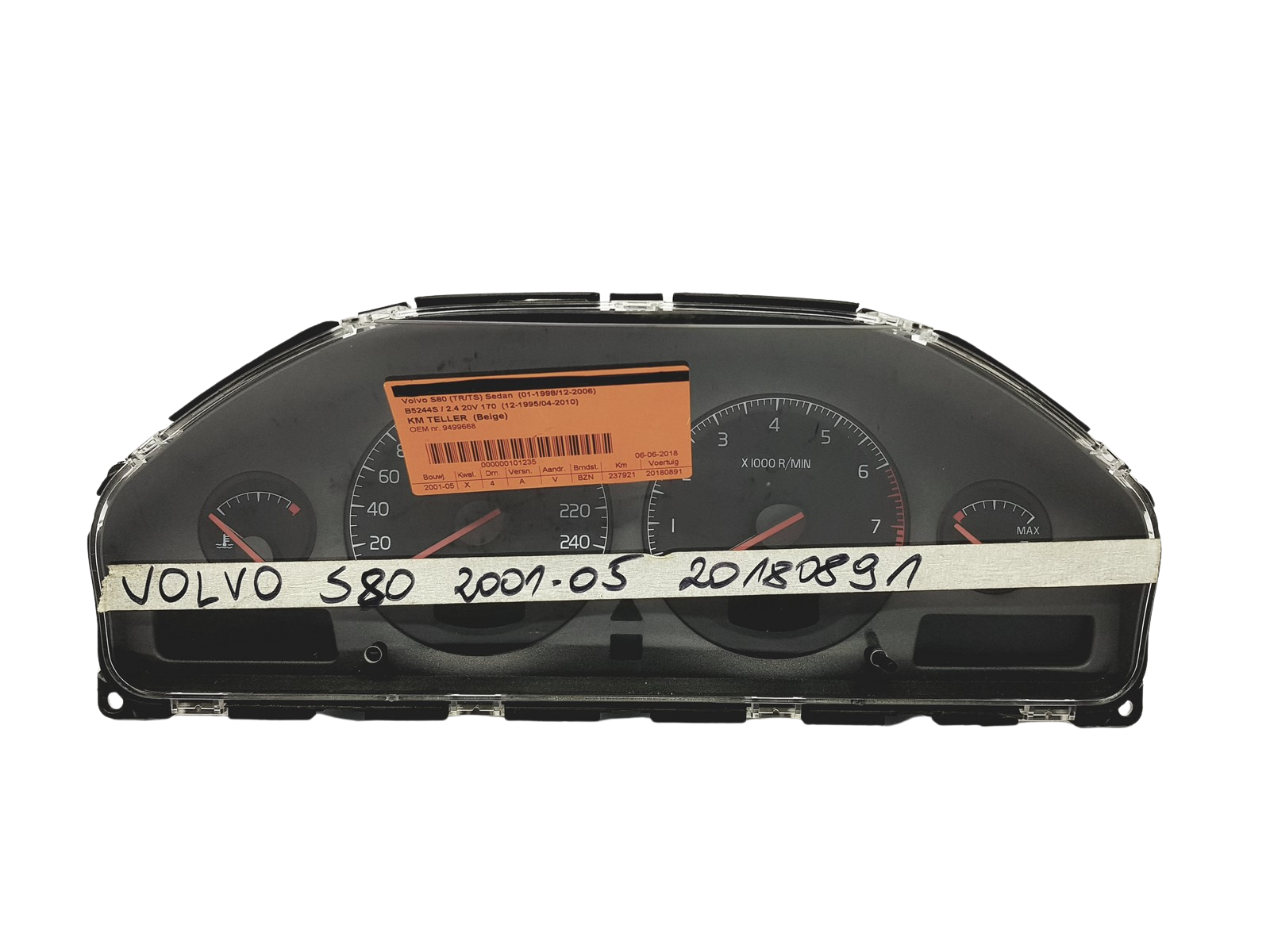 Conta-rotações Volvo S60 V70 S80 9499668 69294-570T 52349 main product photo