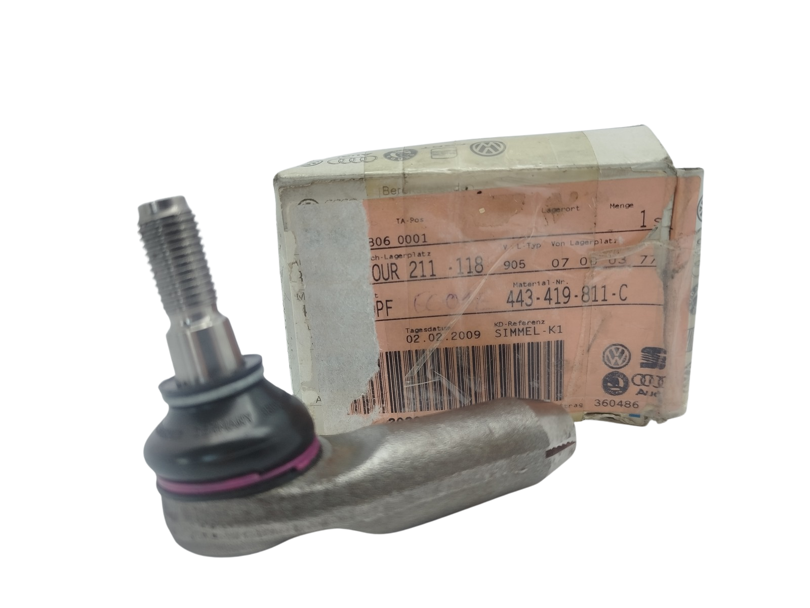 Terminal direção Esquerda Original Audi 100 443419811C main product photo