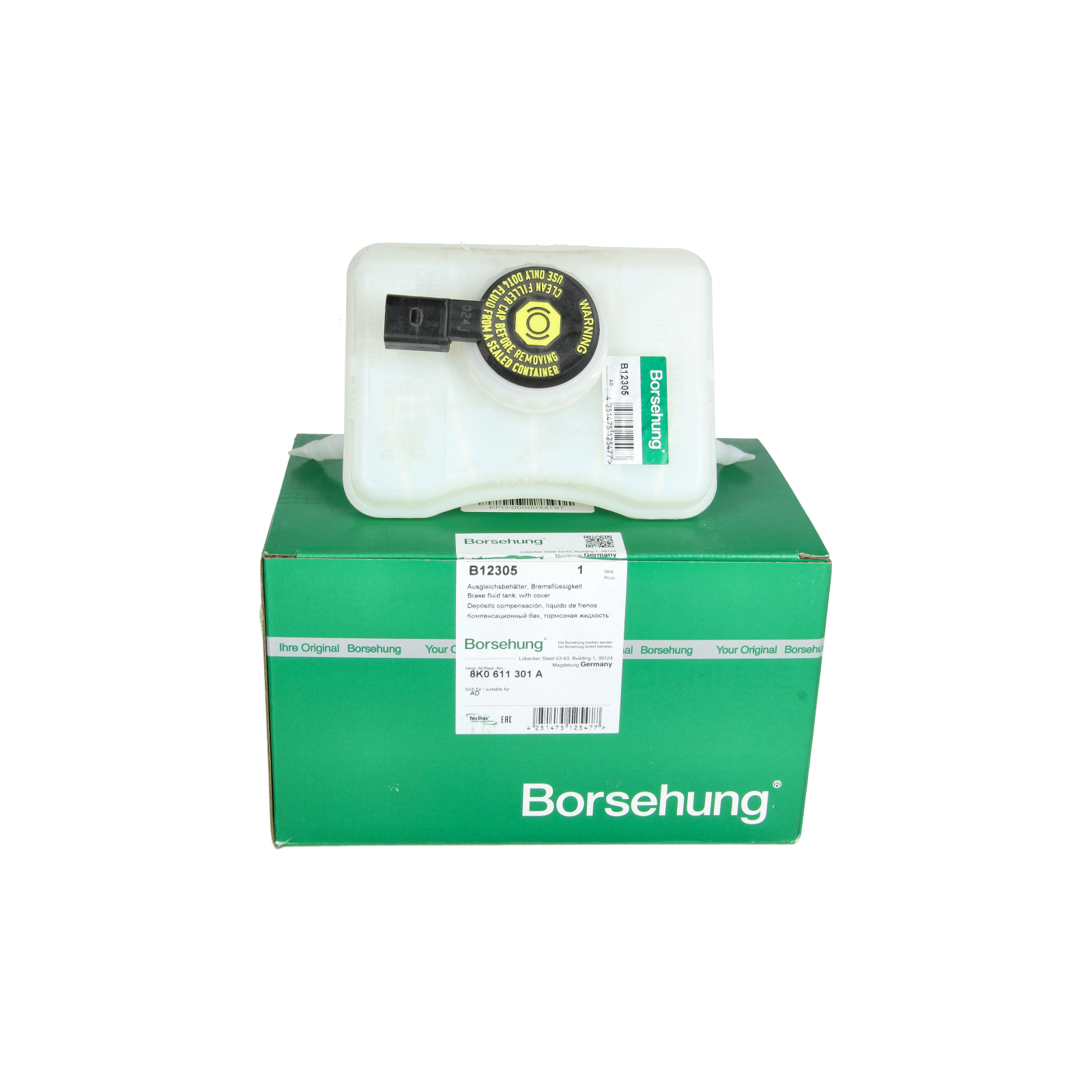 Reservatório Líquido Travões 8K0611301A B12305 Audi Borsehung main product photo