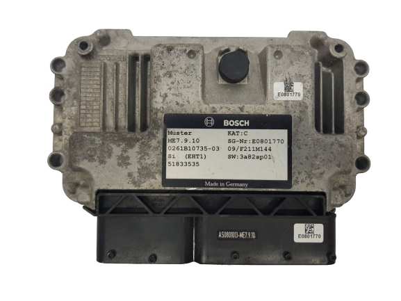 Unidade de Controlo Fiat 51833535 0261B10735 Bosch main product photo