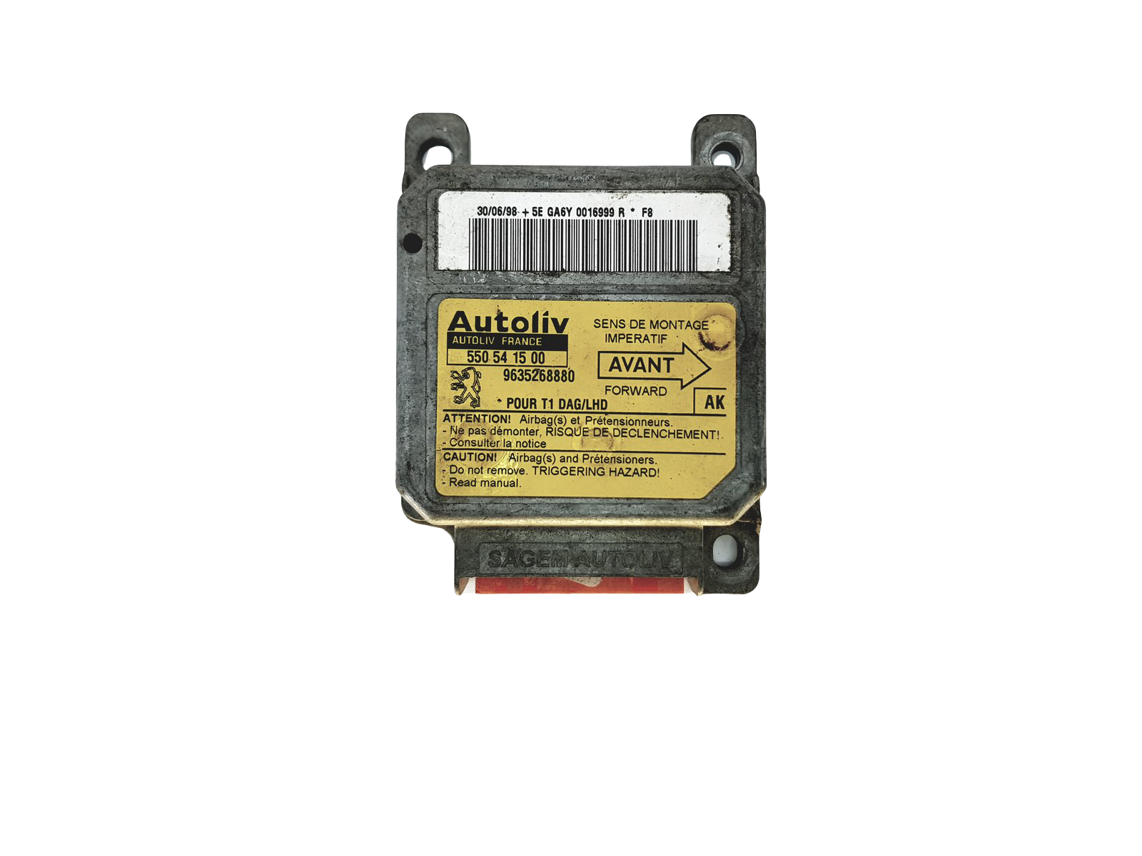 Módulo da unidade de controle 550541500 963526880 PSA Autoliv 23098 main product photo