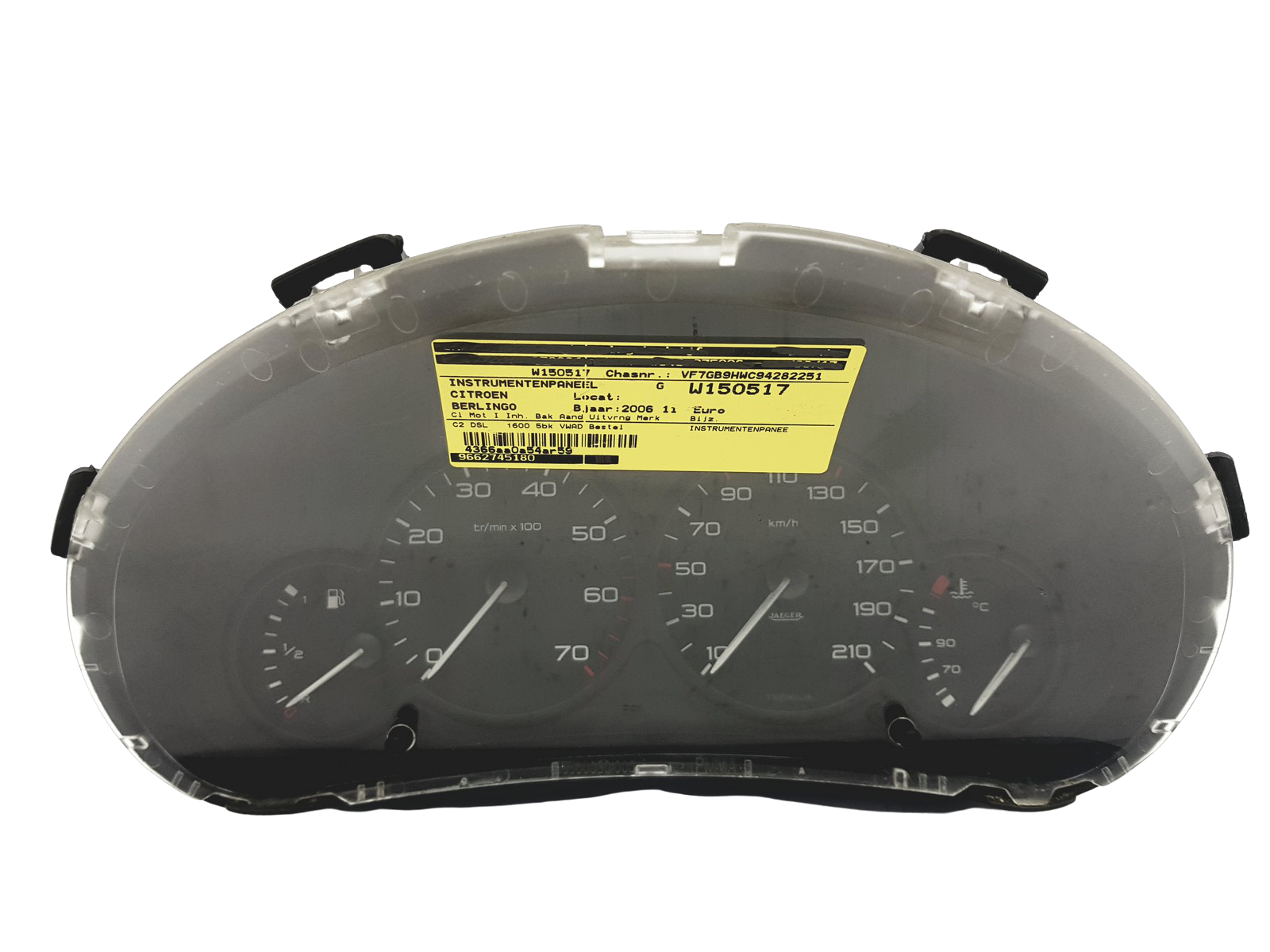 Velocímetro Partner 1 Berlingo 1 9662745180 PSA 49087 main product photo