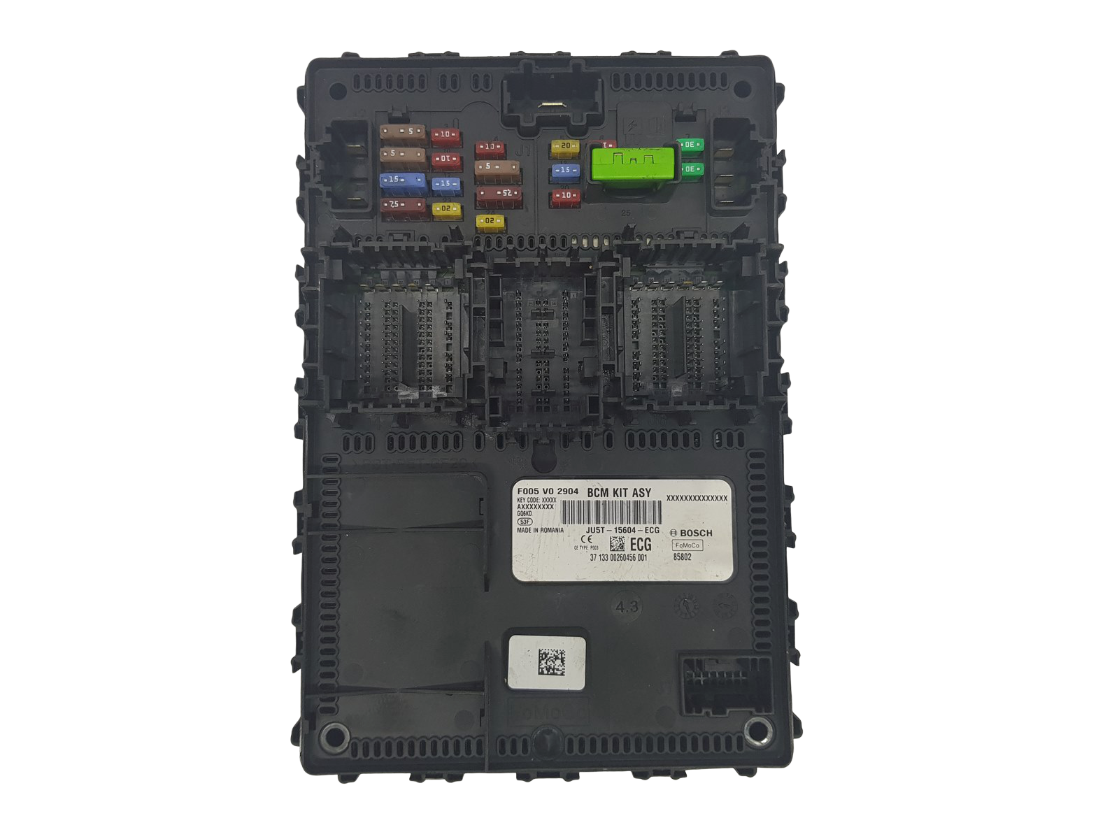 Unidade de Controlo Ford JU5T-15604-ECG F005V02904 Bosch main product photo