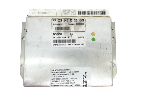 Unidade de Controlo 0295454232Q01 0265109477 Mercedes Bosch 20561 main product photo